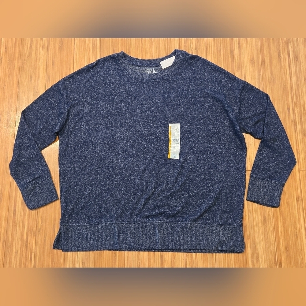 NWT Time & Tru Blue Top